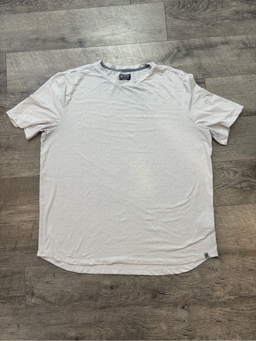 Mondetta Outdoor Project Men's Activewear T-Shirt XL Gray Crew Neck Logo